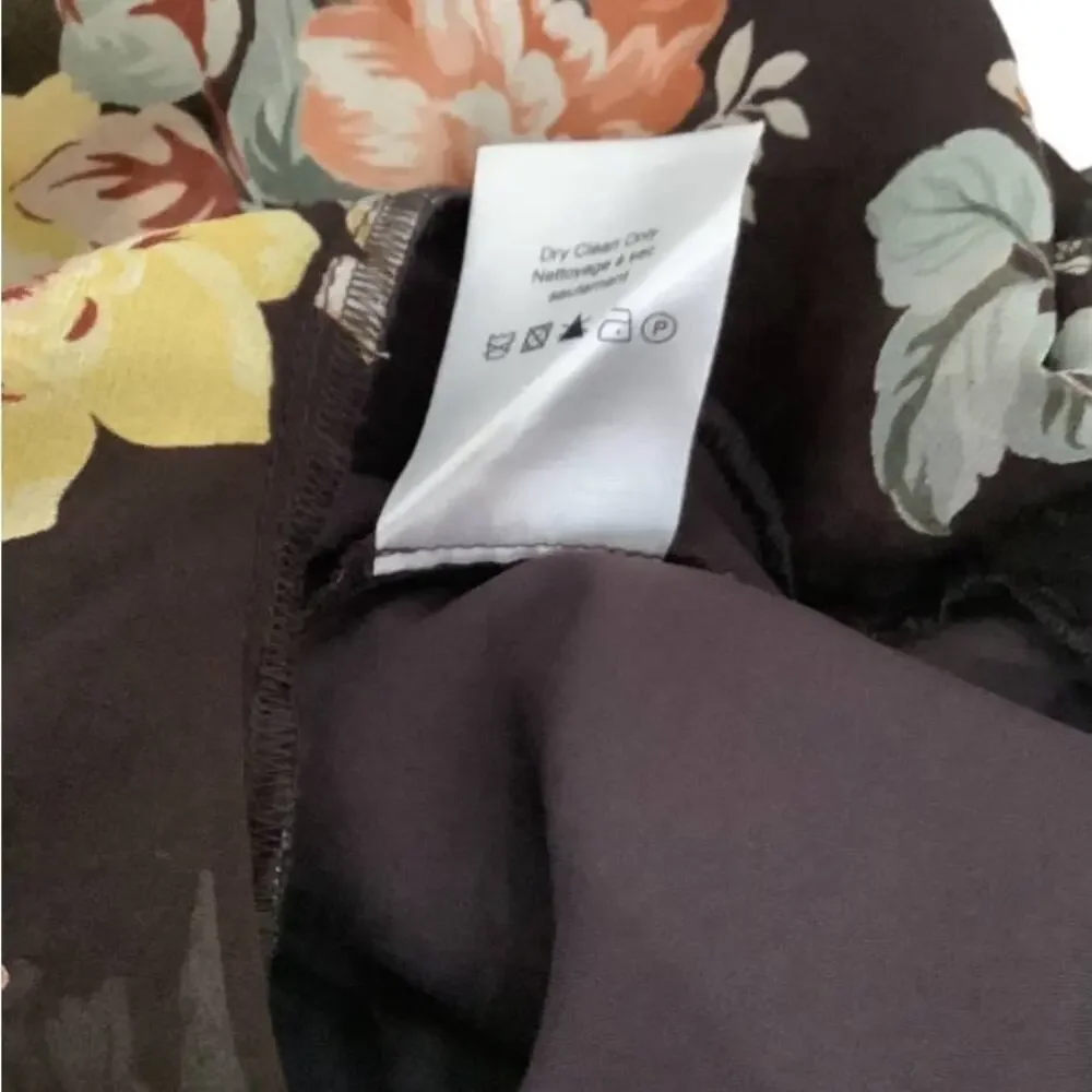 Veronica Beard Hedera Silk Mini‎ Dress Oxblood Floral Print Size 4